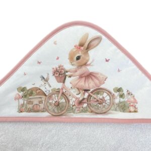 Хавлия с качулка Bianco-Rose Rabbit 100 х 100 см 39011