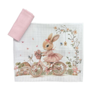 Муселинови пелени 2бр 80х80см, organic Rose Rabbit 3904