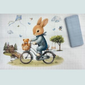 Муселинови пелени 2бр 80х80см, organic Blu Rabbit 3930