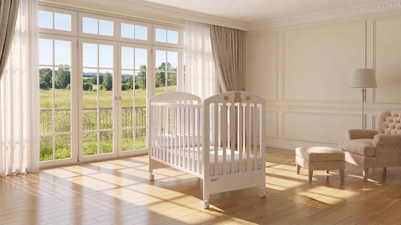 Бебешко легло Bella bianco-tortora 2516 - Image 3