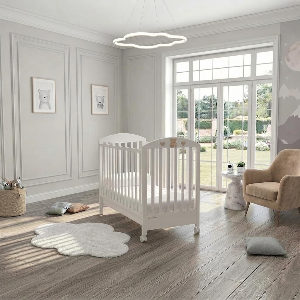 Бебешко легло Bella bianco-tortora 2516 - Image 2