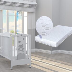 Бебешко легло BonBon grigio + ПОДАРЪК матрак Primavera Baby Luxe 202041