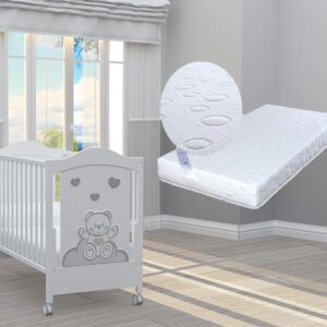 Бебешко легло Dolce Mio grigio + ПОДАРЪК матрак Primavera Baby Luxe 202047